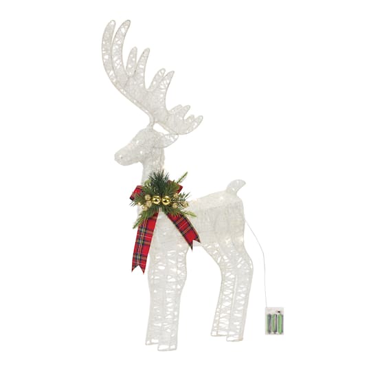 33&#x22; LED Lighted Holiday Deer Accent